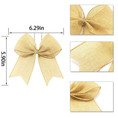 Kalėdų juostelė Juoda Raudona Balta Imitacija Lininis Plaidas Kalėdinis lankelis Kalėdų eglutės dekoras Bowknot Linksmų Kalėdų dekoras namams 2022 m.