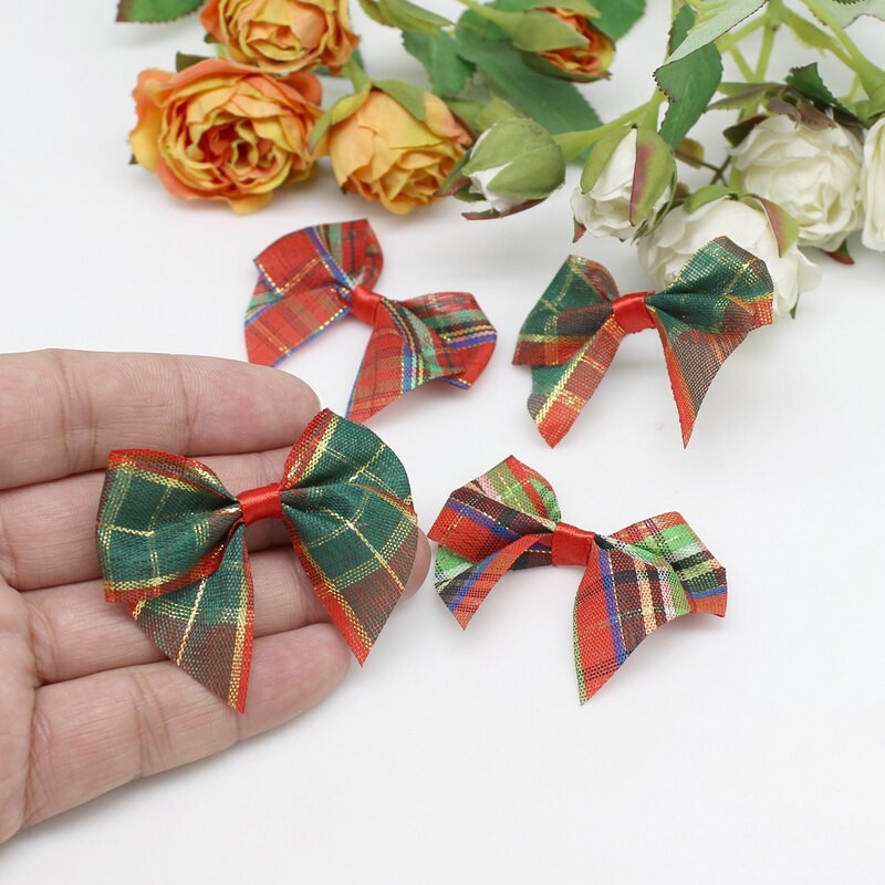 20/50 KOM. Božićne mašne s vrpcom Paketi za zamatanje poklona Male mašne s cvjetnim čvorovima za zanatske ručno vezane vrpce