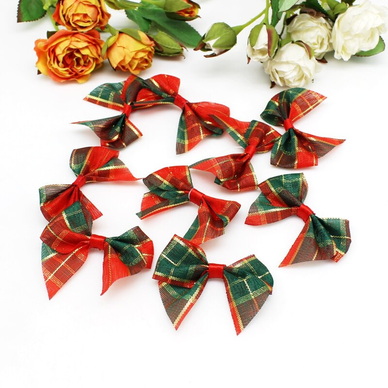 20/50 KOM. Božićne mašne s vrpcom Paketi za zamatanje poklona Male mašne s cvjetnim čvorovima za zanatske ručno vezane vrpce