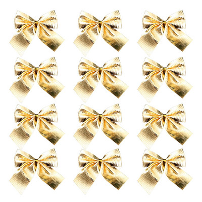 12gab Ziemassvētku bantes amatniecībai Dzimšanas dienas ballītes Dāvanu Dekorācijas Ziemassvētku Dekoratīvie rotājumi Svētku piekaramie banti Ziemassvētku banti