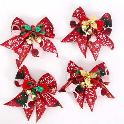 4kom/pak. Male zvonaste mašne Ukrasi za božićno drvce za dom Dekoracije za svatove Novogodišnji darovi Mašne Rukotvorine