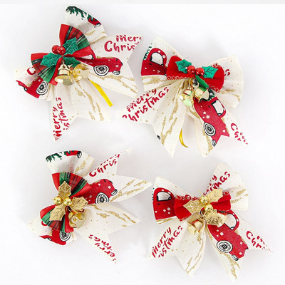4kom/pak. Male zvonaste mašne Ukrasi za božićno drvce za dom Dekoracije za svatove Novogodišnji darovi Mašne Rukotvorine