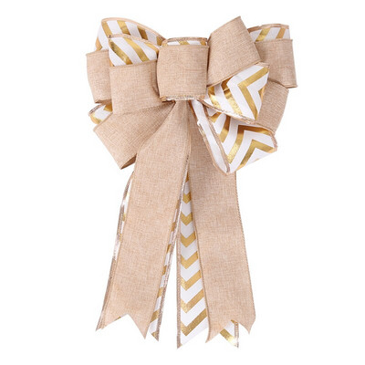 Uusaasta kaunistused koju Jõulupuu kaunistused Triibulised õmmeldud vibud näputöö jaoks Pulmaauto sõlm jõuluvibu