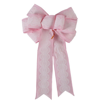 Noua fundă de Crăciun, panglică mare, coroană agățată, arcuri, ornamente, imprimare cu elan, decorațiuni pentru copac, împachetare de Crăciun, pandantiv, recuzită pentru festival