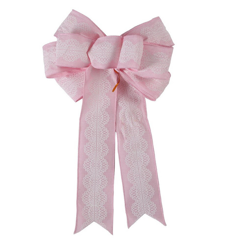 Noua fundă de Crăciun, panglică mare, coroană agățată, arcuri, ornamente, imprimare cu elan, decorațiuni pentru copac, împachetare de Crăciun, pandantiv, recuzită pentru festival