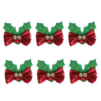 Χριστουγεννιάτικα δαχτυλίδια χαρτοπετσέτας Πολλαπλών χρήσεων Δημιουργικό Χριστουγεννιάτικο Θέμα Διακόσμηση πάρτι για το σπίτι του ξενοδοχείου Εστιατόριο Χριστουγεννιάτικα Φιόγκοι για πάρτι