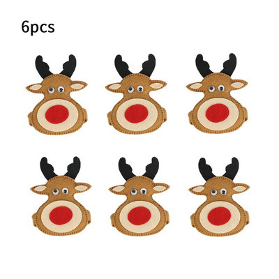 Božićni prstenovi za salvete Višenamjenski kreativni božićni ukrasi za zabavu za dom Hotel Restoran Božićne mašne Potrepštine za zabavu