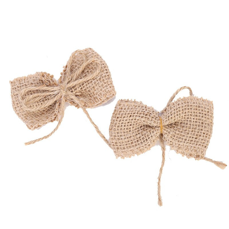 2 kom. Mašne od kostrijeti Ukrasne božićne mašne Ukrasi za čvorove Mašne Vijenac Mašna za božićno drvce Dekoracija Festival Blagdanska zabava