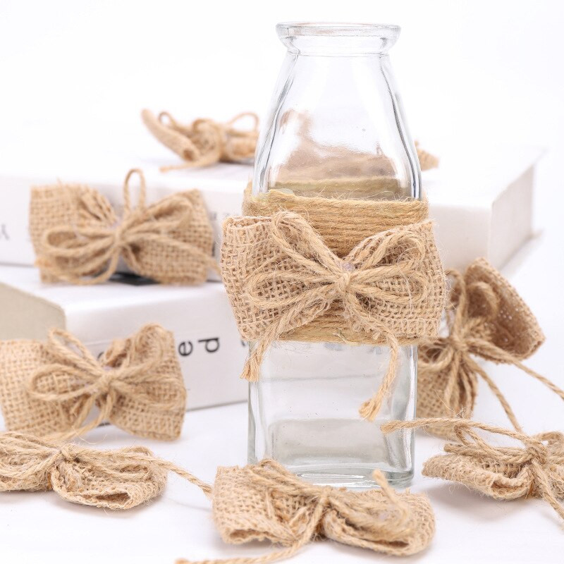 2 kom. Mašne od kostrijeti Ukrasne božićne mašne Ukrasi za čvorove Mašne Vijenac Mašna za božićno drvce Dekoracija Festival Blagdanska zabava