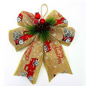 Decoratiune cu fundita de Craciun Decoratiune pentru brad de Craciun Festiv Petrecere Acasă Cadou cu fundite Accesorii DIY Decorațiuni cutie cadou de Crăciun