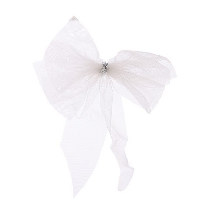 6KOM Leptir mašna Viseća dekoracija za božićno uređenje doma Bijela mašna Ukrasi za božićno drvce Nova godina