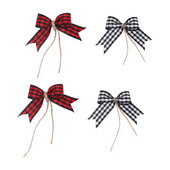 4Pcs/Paket 7cm Bowknots Božićne mašne Božićno drvce Dekoracija Poklon kutija Pakiranje Novogodišnji ukrasi Mašne za rukotvorine