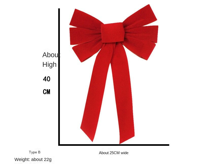 1 tk jõulupärja vibu jõuluvaniku jaoks suurte kingituste jaoks sise- või välistingimustes jõulukaunistused