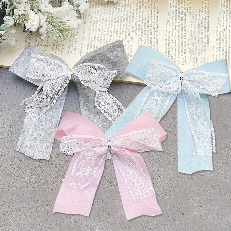 Ziemassvētku lentes bantes DIY Amatniecības ar rokām darināts audums Bowknot Ziemassvētku rotājumi mājām Jaungada dāvanas