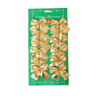 12 bucăți fluture decor agățat decorațiuni de Crăciun, auriu, argintiu, roșu, cu fundă, ornamente pentru brad de Crăciun pentru casă, Anul Nou, Navidad