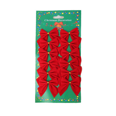 12 bucăți fluture decor agățat decorațiuni de Crăciun, auriu, argintiu, roșu, cu fundă, ornamente pentru brad de Crăciun pentru casă, Anul Nou, Navidad