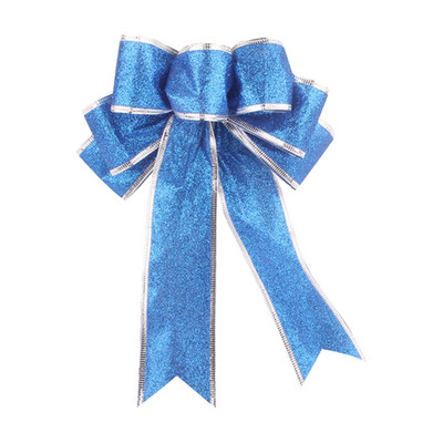 Višebojna svjetlucava ružičasta božićna mašna Vrpca Božićni privjesak Ukras za božićno drvce Božićna mašna Privjesak Navidad L5