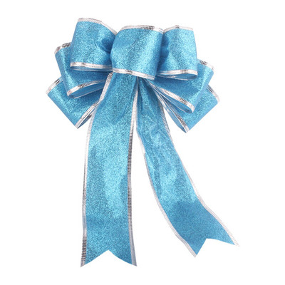 Višebojna svjetlucava ružičasta božićna mašna Vrpca Božićni privjesak Ukras za božićno drvce Božićna mašna Privjesak Navidad L5