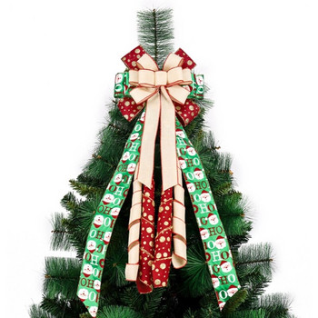 Χριστουγεννιάτικο δέντρο Santa Claus Dot Διακοσμητικό φιόγκο Αγροικία Χριστουγεννιάτικα Διακοσμητικά σπιτιού για Στεφάνια Επάνω δέντρων