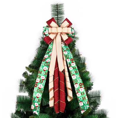 Jõulupuu Jõuluvana täpiline dekoratiivne vibu talumaja Jõulukaunistused Kodukaunistused pärgadele Puulatvad