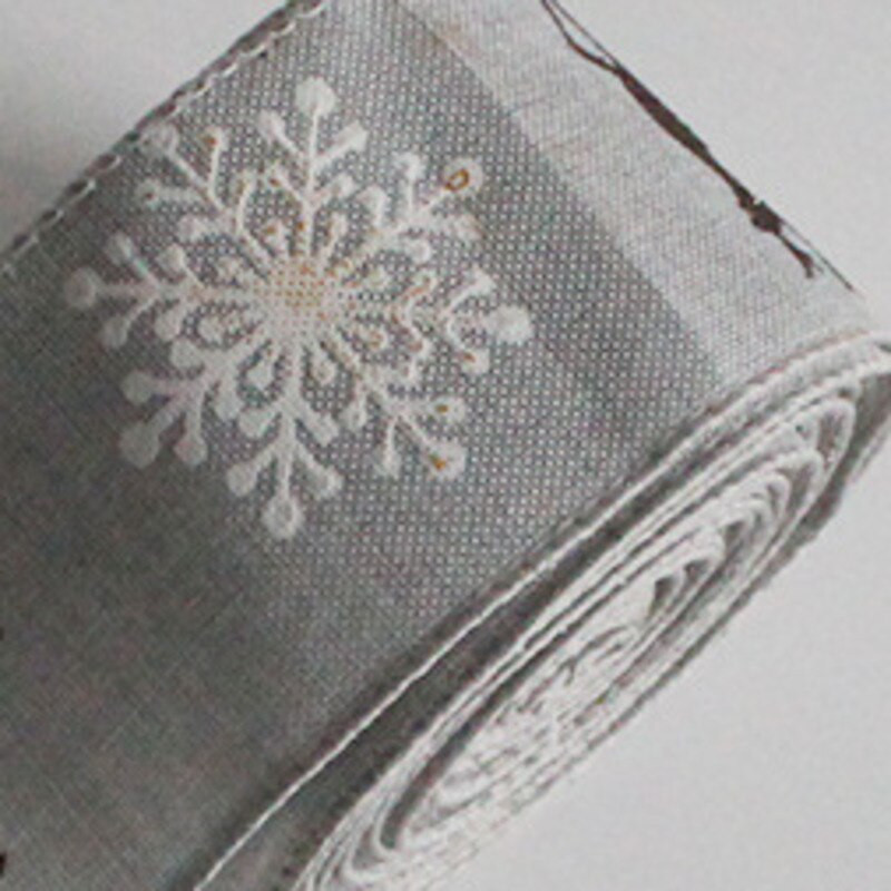 5 meetrit värviline satiinlint Häid jõule põder, trükitud jõulukinkide pakkimiseks Kodukaunistuseks Käsitsi valmistatud materjal DIY käsitöö