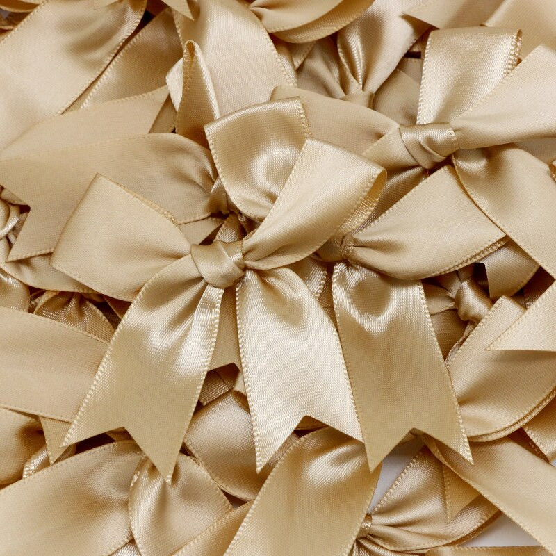 50 tk 85*85 mm roosa satiinpaelaga vibud kaunistuspaketid kingituste pakkimine väikeste kikisõlmedega lilledega isetehtud vibud käsitööks pulmade vibu sünniks