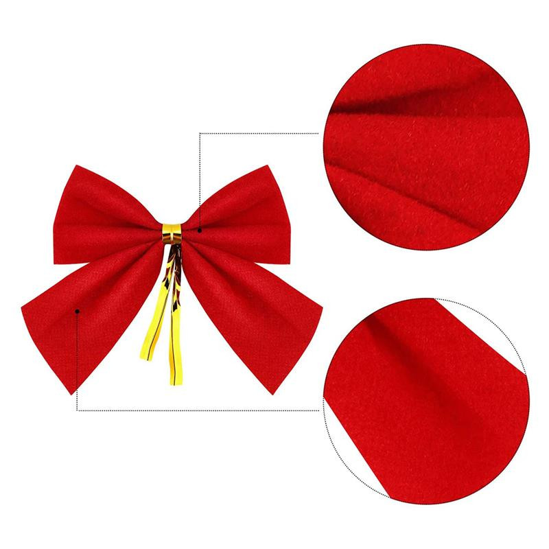 48 komada Mala mašna Božićno drvce Dekoracija Božićni ukras Mašna Party Obiteljska vjenčana dekoracija Poklon mašna DIY božićni dekor