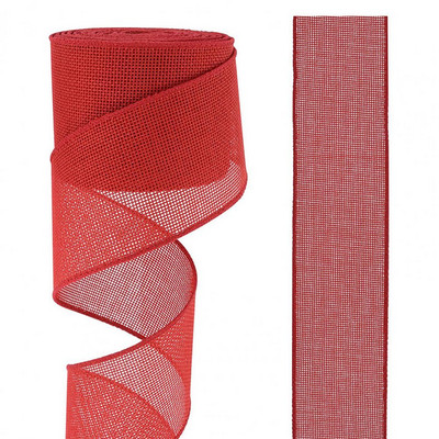 Artizanat Panglică Coroană cu fundă mare, Panglică de pânză de pânză, Panglică grosgrain pentru decorarea nunții de Crăciun, cusut manual, artizanat manual