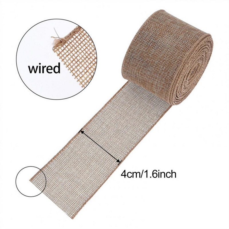 Artizanat Panglică Coroană cu fundă mare, Panglică de pânză de pânză, Panglică grosgrain pentru decorarea nunții de Crăciun, cusut manual, artizanat manual