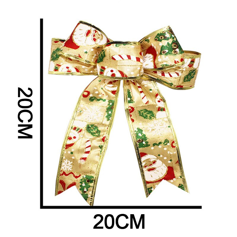 Novo božićno drvce s otisnutom velikom mašnom i svjetlucavom vrpcom Ručno izrađena poklon kutija za umotavanje vijenaca Dekoracija za novogodišnje vjenčanje