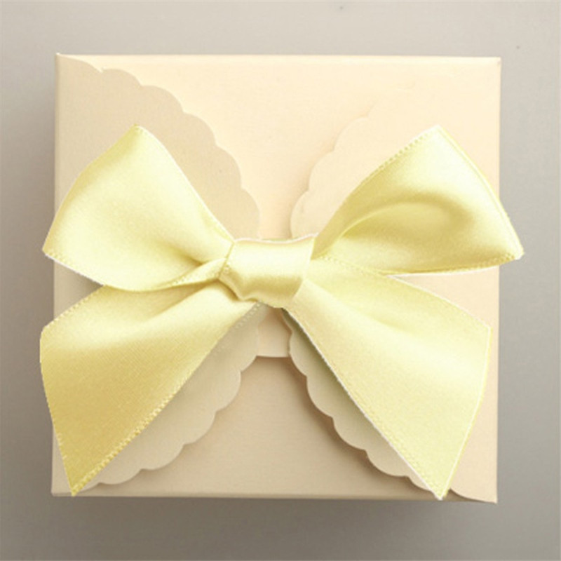 10 vnt Dovanų muilo dėžutė Dekoratyvinė Bowknot „Pasidaryk pats“ Dovanų tortas Ornamentas Juostelė lankelis gimtadienio „Baby Shower“ šventiniam vakarėliui