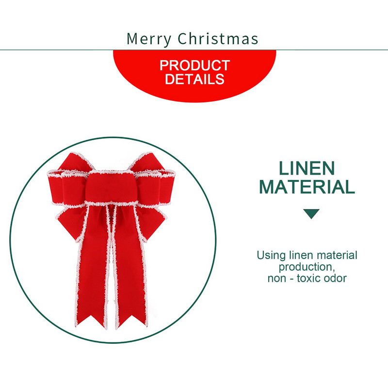 Jõulukaunistused Suure jõulupärjaga vibu mähkimisvibu jõuludeks siseruumides õues 70ndate jõulukaunistused