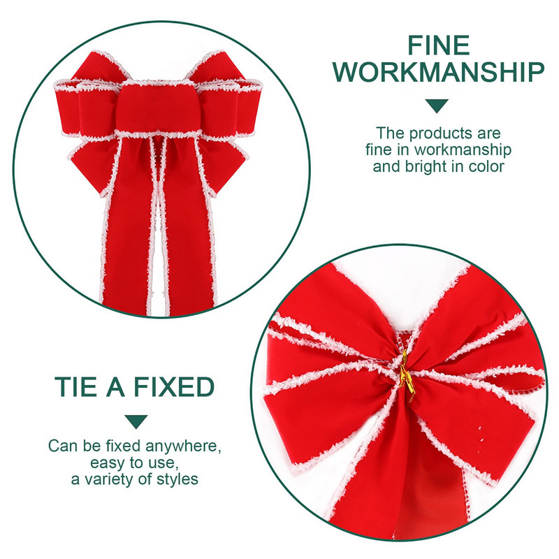 Jõulukaunistused Suure jõulupärjaga vibu mähkimisvibu jõuludeks siseruumides õues 70ndate jõulukaunistused