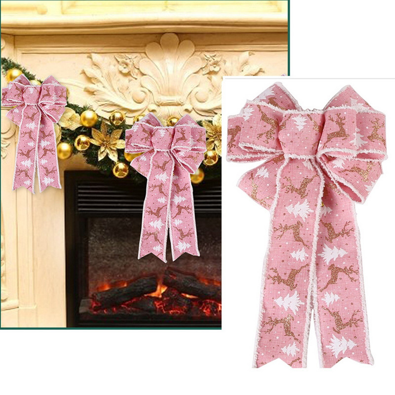 Decorare coroană cu fulgi de nea pentru copac pentru ziua de naștere, Crăciun, familie, fundă cu fulgi de nea, decorare de Crăciun, decorare pentru interior realizată manual pentru copac ușă artificială