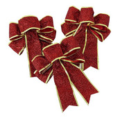 Velika crvena zlatna mašna za božićni vijenac Mašne Ukrasi za božićno drvce Ručno izrađeni božićni ukrasi Pakiranje poklona