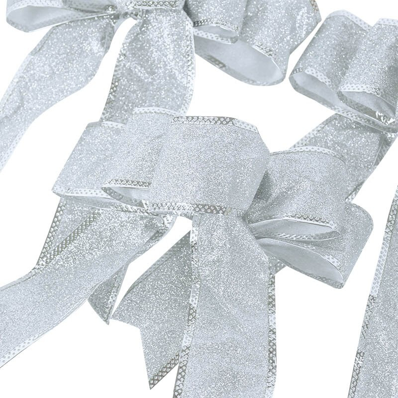 Velika crvena zlatna mašna za božićni vijenac Mašne Ukrasi za božićno drvce Ručno izrađeni božićni ukrasi Pakiranje poklona