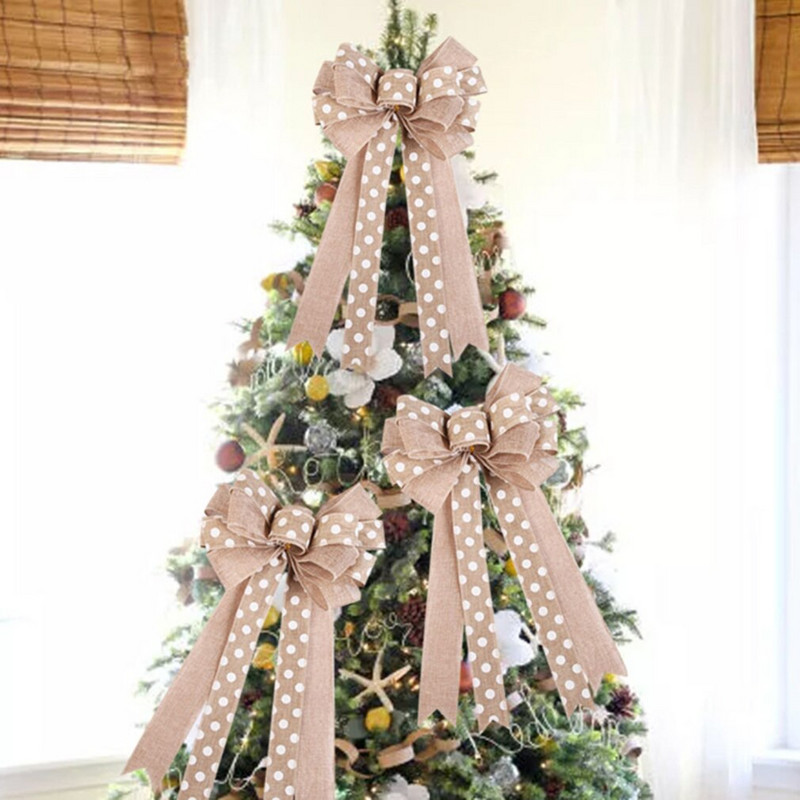 Jõulude vibude kaunistused isetegemiseks jõulupulmade peokaunistus jõulude eelistatud vibude kaunistused (linane)