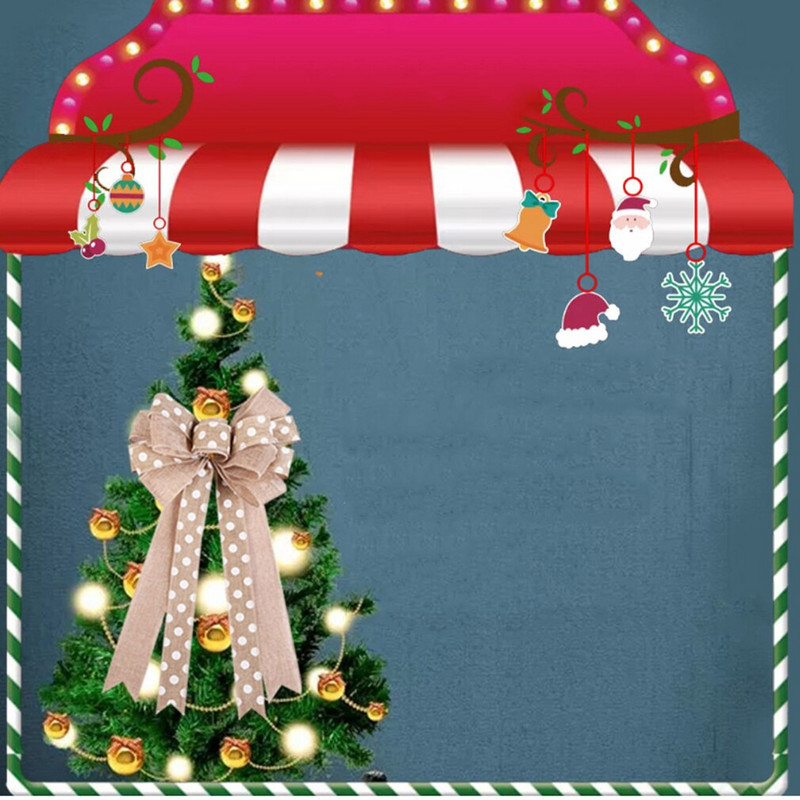 Jõulude vibude kaunistused isetegemiseks jõulupulmade peokaunistus jõulude eelistatud vibude kaunistused (linane)