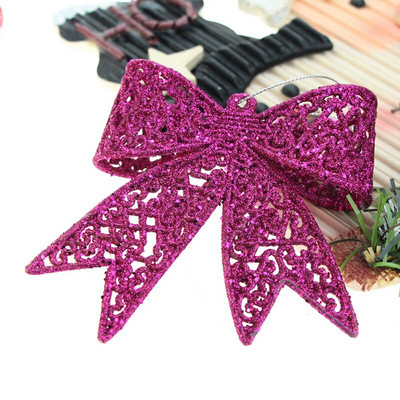 Velika zlatna srebrna crvena svjetlucava svjetlucava mašna Viseće ukrasne velike mašne Novogodišnja zabava Dekoracija vjenčanja Ukrasi za božićno drvce