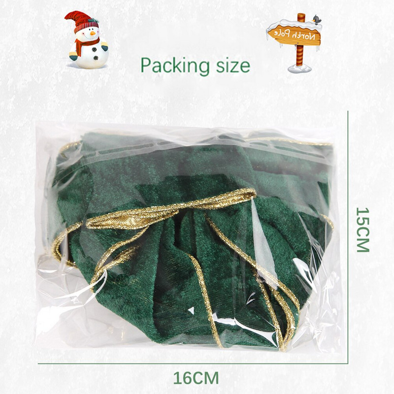 4 boje 27 cm crveno srebrno zlato svjetlucava božićna vrpca mašna ukras za božićno drvce ručno rađen božićni ukras