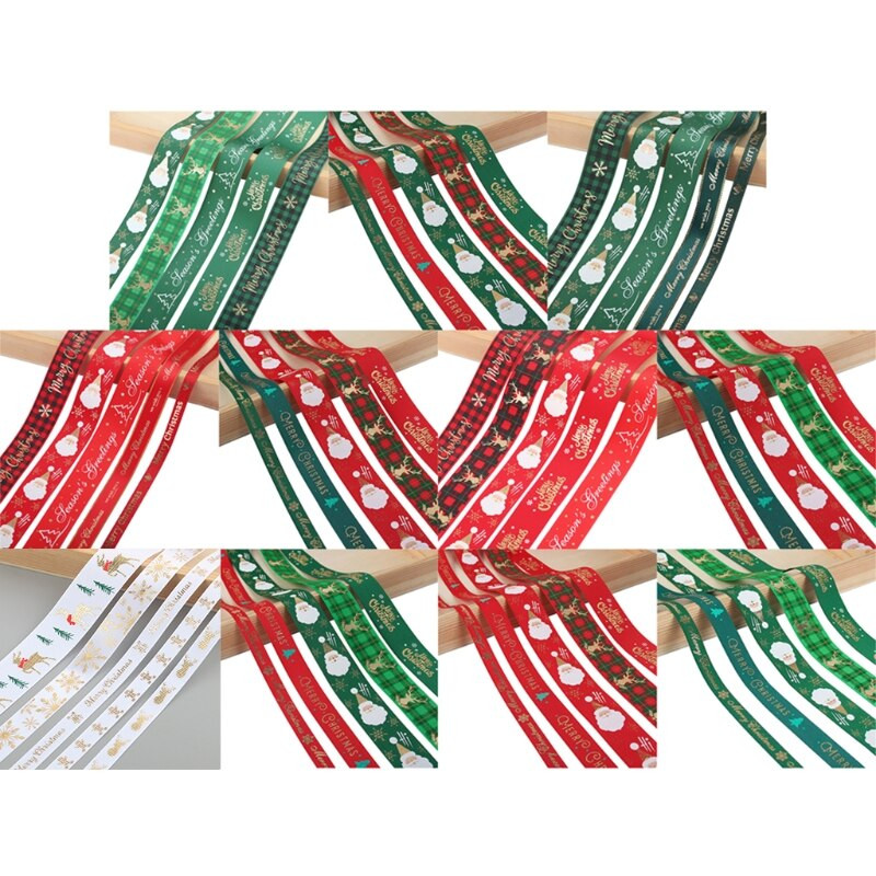 Jõulupael Juhtmega jõuluvana jõulustiilis polüesterlint kingituste pakkimiseks vibu DIY jõulukäsitöö