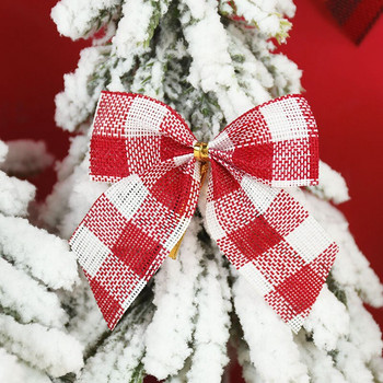 10/20 τεμ. Μίνι ρετρό χριστουγεννιάτικο δέντρο με φιόγκο Χριστουγεννιάτικα στολίδια για χριστουγεννιάτικο δέντρο στο σπίτι Προμήθειες για πάρτι για το νέο έτος Navidad 2022