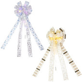 Veliko novo božićno drvce Dekoracija LED Snježna pahulja Sjajna vrpca Čvor Home Božić Nova godina Božićna zabava Dekoracija Dodaci