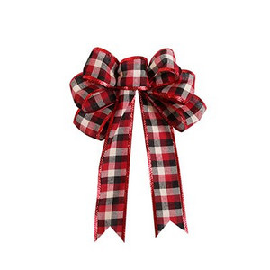 Jõulud käsitöövibud puuvillased võred, lilleümbrised pulmadeks Dekoratiivne käsitsi valmistatud vibu jõulupuu vibu kaunistus