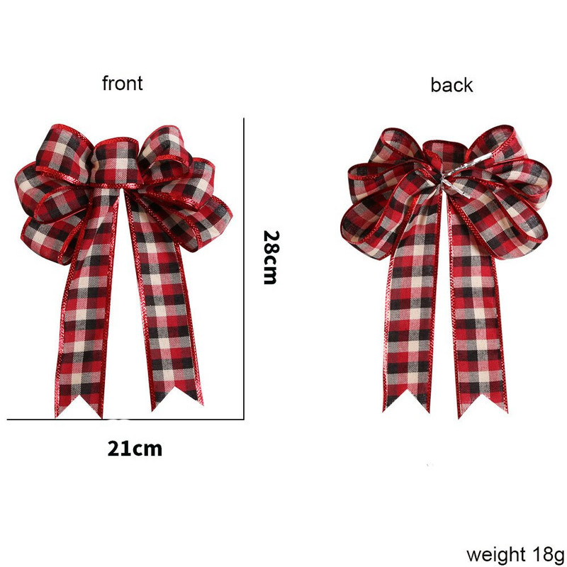 Jõulud käsitöövibud puuvillased võred, lilleümbrised pulmadeks Dekoratiivne käsitsi valmistatud vibu jõulupuu vibu kaunistus