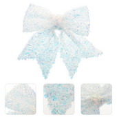 Bowknot lankai Kalėdų lanko dekoras Didelės medžio viršūnės kūrimas tortas Dekoratyvinis medžio papuošalas Papuošimo vainikai Papuošalai Kaspino vainikas