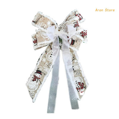 Dekoratyvinis kalėdinis lankelis, papuoštas „pasidaryk pats“ amatų žavesio aksesuaras Naujųjų metų vakarėlio fono dekoravimui