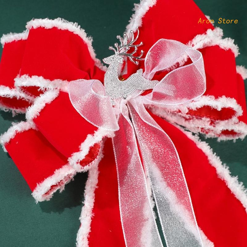 Dekoratyvinis kalėdinis lankelis, papuoštas „pasidaryk pats“ amatų žavesio aksesuaras Naujųjų metų vakarėlio fono dekoravimui