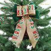 2 tk. Jõulupuu ladvikud Ruuduline vibu jõulupuu jaoks Käsitsi valmistatud pärjakaunistused Talumaja Kodu, Puhkusepeo sisekujundus