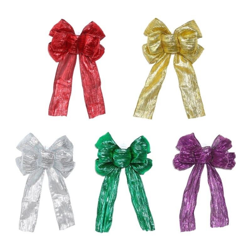 Božićno drvce Bowknot Platno Šarm DIY Ornament Dekoracija Pribor za dječje vjenčanje Romantična večera Dekoracije Poklon